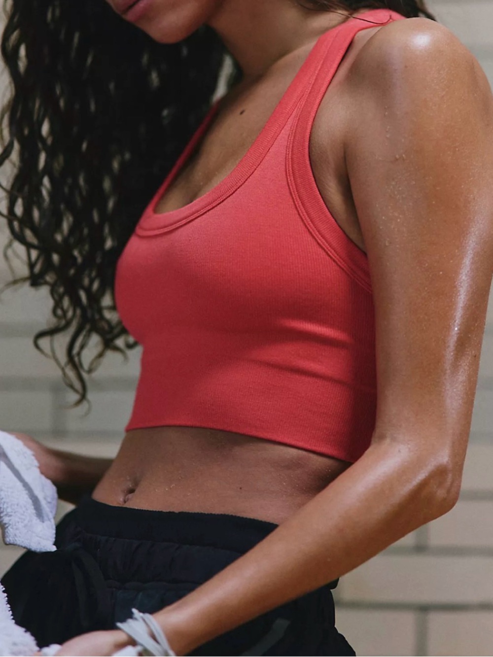 Free People Go To Bra, Coral - M-L/M-G